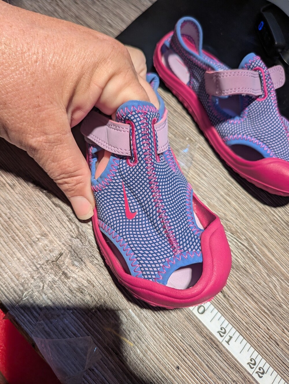 Nike Toddler Sandals Pink And Purple Size 9C